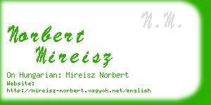 norbert mireisz business card